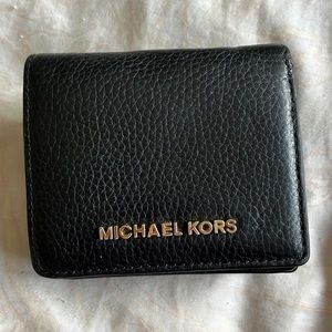Michael Kors black leather wallet